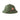 Olive drab pith helmet with star insignia and brown chinstrap