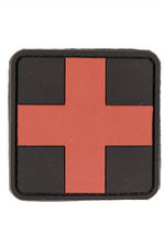 Sturm PVC 3D First Aid Patch Hook & Loop Black / 5.5cm x 5.5cm