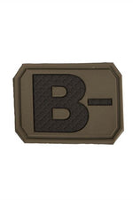 Sturm PVC 3D Blood Type Patch Olive Drab / B-