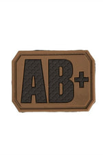 Sturm PVC 3D Blood Type Patch Dark Coyote / AB+