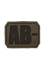 Sturm PVC 3D Blood Type Patch Olive Drab / AB-