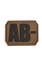 Sturm PVC 3D Blood Type Patch Dark Coyote / AB-