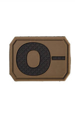 Sturm PVC 3D Blood Type Patch Dark Coyote / O-