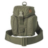 Green tactical kit bag with top handle, flap buckle, and front zip compartments