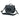 Medium courier bag, front flap with panel, dark gray, crossbody shoulder strap