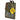 Olive passport and ID carrier with Velcro flap, lanyard cord, and clear ID window