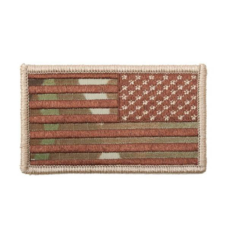 US Army Embroidered American Flag Patch Reserve Multicam – Hong Kong MG ...