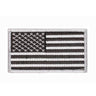 US Army Embroidered American Flag Patch Silver/Black