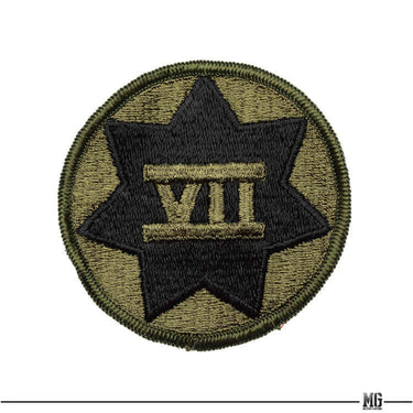 US Army 7th Corps Patch Olive