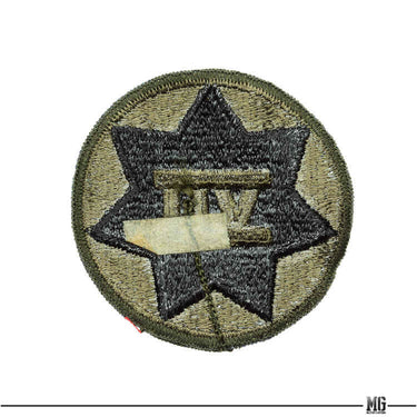 US Army 7th Corps Patch Olive Color