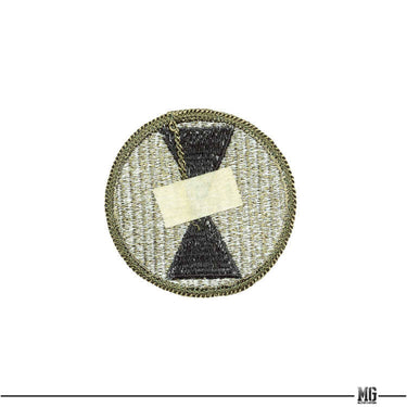 US Army 7th Infantry Division Patch Olive Olive