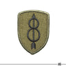 US Army 8th Infantry Division Patch Olive