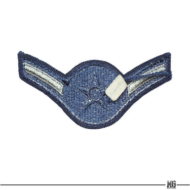 US Army Air Force Airman Patch Silver/Blue Silver/Blue