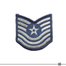 US Army Air Force Master Technical Sergeant Rank Patch Silver/Blue