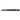 Tactical LED defense pen, black metal body with ridged grip and UZI logo