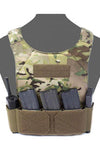 Warrior Assault Covert Plate Carrier Mk1 With Triple Hoop & Loop Magazine Pouch Olive Drab