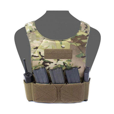 Warrior Assault Covert Plate Carrier Mk1 With Triple Hoop & Loop Magazine Pouch Olive Drab