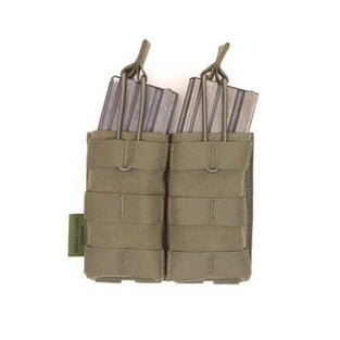 Warrior Assault Double Open M4 5.56mm Magazine/Bungee Retention Pouch Olive Drab