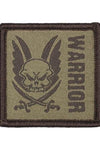 Warrior Assault Square Hook & Loop Patch Dark Earth