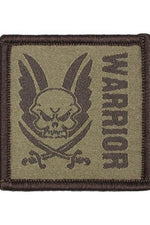 Warrior Assault Square Hook & Loop Patch Dark Earth