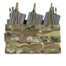 Multicam triple open MOLLE M4/AK pouch, three magazine slots