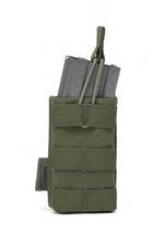 Warrior Assault Single Open 5.56mm Magazine Bungee Retention Pouch Olive Drab