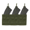 Warrior Assault Triple Open AK 7.62mm Magazine/Bungee Retention Pouch Olive Drab