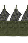 Warrior Assault Triple Open AK 7.62mm Magazine/Bungee Retention Pouch Olive Drab