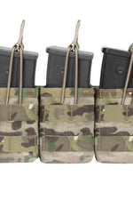 Warrior Assault Triple Open G36 Magazine/Bungee Retention Pouch Multicam