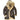 Dark brown sheepskin B-7 parka with cream shearling lining and fur-trim hood