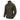 Olive green combat shirt with stand collar and quarter zip, long sleeves.