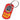 Red dog tag keychain with CCCP lettering, globe emblem, and metal key ring.