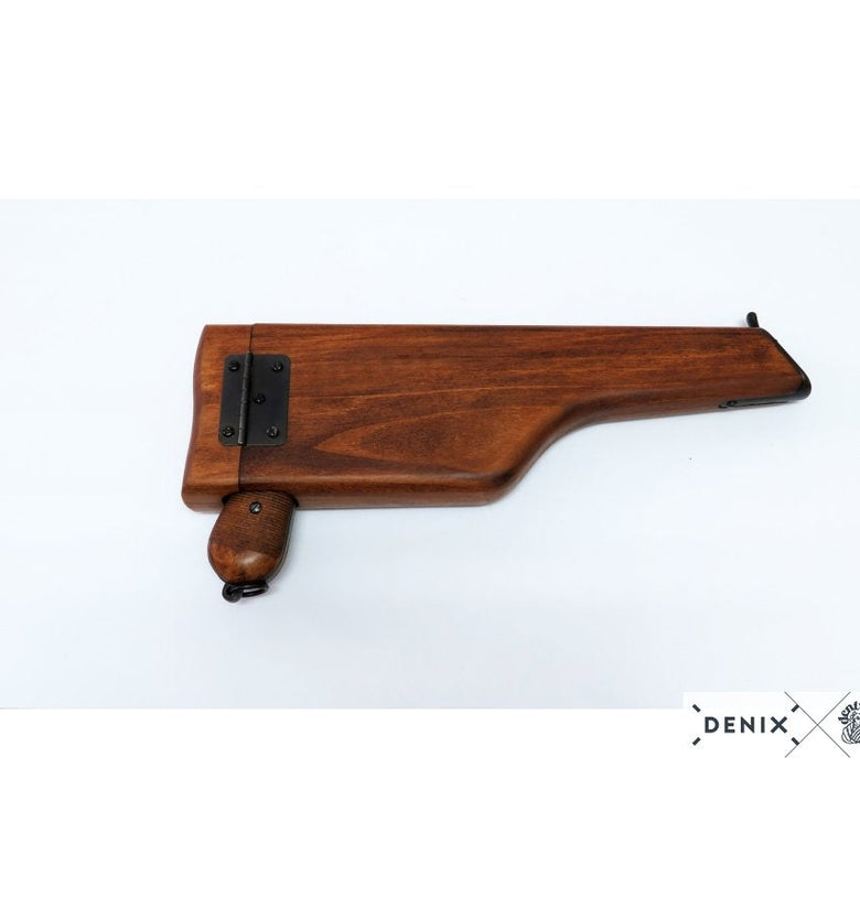 Denix German 1896 Mauser C96 Pistol With Wooden Stock Replica Hong Kong 5983