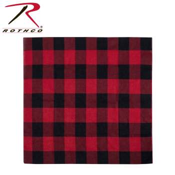 Rothco Red Plaid Bandana â€“ 27