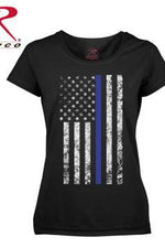 Rothco Women Thin Blue Line Longer T-Shirt