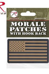 Rothco Rubber US Flag Patch With Hook Back