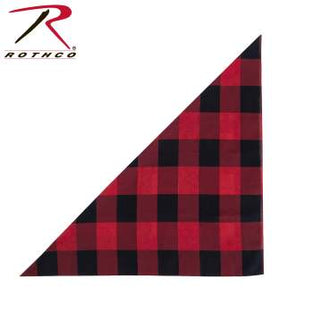 Rothco 紅色格子頭巾 – 27" X 27"