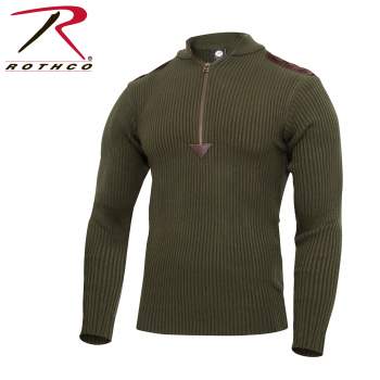 Rothco Quarter Zip Acrylic Commando Sweater