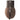 Canteen strap with black leather center strap, metal clasp, and dark top mount