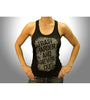 American Spartan Apparel Train Harder & Never Quilt Women Tank Top (7099873591480)