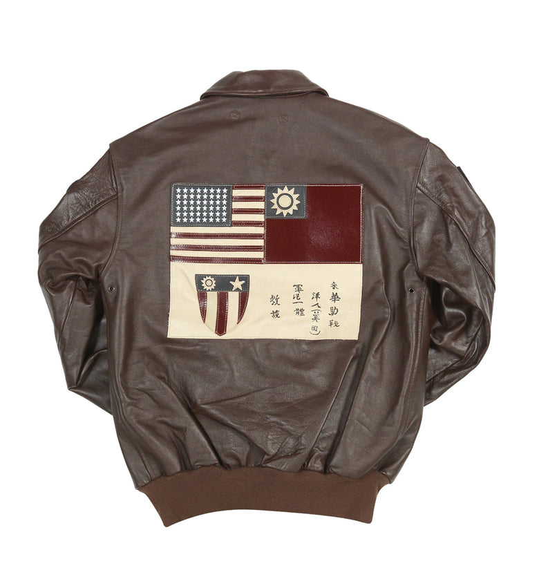 Cockpit USA Tiger 23rd Fighter Leather Jacket Hong Kong