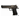 Black semi-automatic pistol replica with textured grip and ribbed slide details