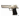 Semi-automatic pistol replica with silver slide and black textured grip, side view