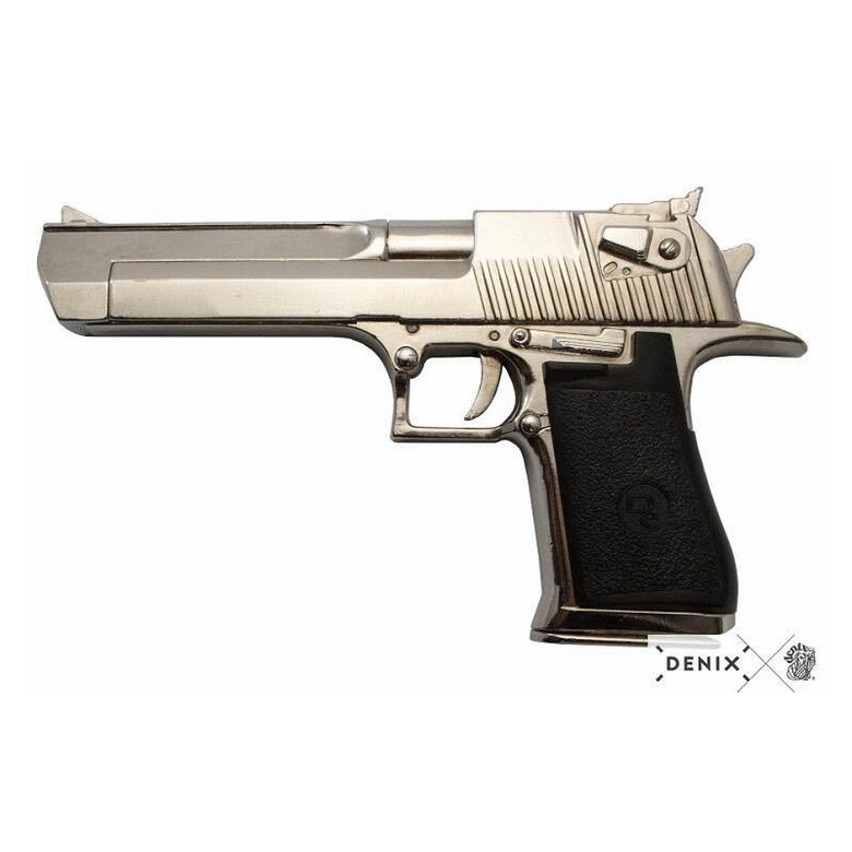 Denix US Israel 1982 Semi-Automatic Pistol Silver Replica (7103071748280)