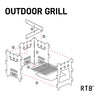 RTB Portable Outdoor Camping Grill Stove