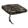 Woodland camo basha tarp folded with grommeted corner and hanging drawstring