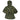 Camouflage parachute jacket, hooded back view with gathered waist and button