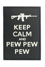 Pitchfork Keep Calm Pew Patch 65x45.5mm