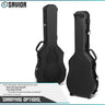 Obsidian black rifle case with molded shell, side carry handle, and latch hardware