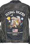 Cockpit USA Flying Tigers Trucker Leather Jacket (7103060639928)